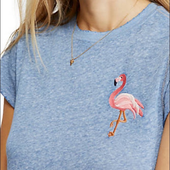 Free People Beachy Keen Tee Size XS Storm Cloud - Picture 2 of 6